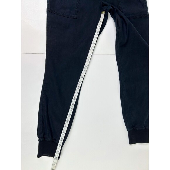Level 99 Gabrielle Linen & Lyocell Drawstring Pants Cuffed Joggers Black XS EUC - Picture 5 of 9